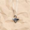 imageDtja Vintage Bee Necklace for Women Girls Men 925 Sterling Silver Oxidized Charm Bumblebee Honeybee Pendant Choker Necklaces Adjustable Box Chain 18 inches Fashion Punk Retro Jewelry