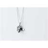 imageDtja Vintage Bee Necklace for Women Girls Men 925 Sterling Silver Oxidized Charm Bumblebee Honeybee Pendant Choker Necklaces Adjustable Box Chain 18 inches Fashion Punk Retro Jewelry
