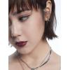 imageFashion Spike Sterling Silver Hoop Earrings for Women Girls Men Hypoallergenic Minimalist Huggie Small Sleeper Hoops Cartilage Cuff Helix Stud Wrap Personalized Punk JewelrySilverToned