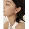 imageRound CZ Huggie Hoop Earrings for Women Girls 925 Sterling Silver Hypoallergenic Circle Cubic Zirconia Small Hoops Cartilage Fashion Dainty Birthday Wedding Jewelry Gifts for Her