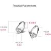 imageRound CZ Huggie Hoop Earrings for Women Girls 925 Sterling Silver Hypoallergenic Circle Cubic Zirconia Small Hoops Cartilage Fashion Dainty Birthday Wedding Jewelry Gifts for Her