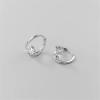 imageRound CZ Huggie Hoop Earrings for Women Girls 925 Sterling Silver Hypoallergenic Circle Cubic Zirconia Small Hoops Cartilage Fashion Dainty Birthday Wedding Jewelry Gifts for Her