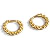 imageMinimalist Ball Bead Small Hoop Earrings for Women Girls S925 Sterling Silver Pierced Ear Simple Cartilage Tragus Sleeper Huggie Mini Hoops Irregular Tiny Dot Hinged Fashion Jewelry8mm GoldToned