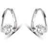 imageRound CZ Huggie Hoop Earrings for Women Girls 925 Sterling Silver Hypoallergenic Circle Cubic Zirconia Small Hoops Cartilage Fashion Dainty Birthday Wedding Jewelry Gifts for Her