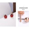 image20g Tiny Cute Ladybug Stud Earrings for Women Girls 925 Sterling Silver 14K Rose Gold Plated Hypoallergenic Dainty Red Bugs Mini Ball Cartilage Tragus Post Fashion Animal Jewelry Gifts for Teen Girl