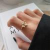 imageCZ Bee 925 Sterling Silver Ring for Women 14K Gold Plated Cubic Zirconia Crystal Texture Animal Honeybee Statement Open Band Rings Comfort Fit Adjustable Expandable Finger Jewelry Dainty