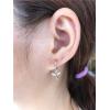 imageCrystal Dragonfly Dangle Hoop Earrings for Women Teen Girls S925 Sterling Silver with Charms CZ Diamond Drop Cartilage Cute Jewelry Delicate Fashion Birthday Gift Best FriendSilverToned