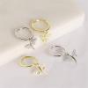 imageCrystal Dragonfly Dangle Hoop Earrings for Women Teen Girls S925 Sterling Silver with Charms CZ Diamond Drop Cartilage Cute Jewelry Delicate Fashion Birthday Gift Best FriendSilverToned