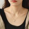 imageCute Flower Bee Necklace for Women Girls Sterling Silver 14K Gold Plated Cubic Zirconia Crystal Sunflower Honeybee Animal Pendant Choker Charm Link Chain Dainty Holiday Birthday