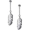 imageElegant Feather Leaf Tassels Dangle Drop Earrings for Women S25 Sterling Silver Palm Leaf Earrings Ball Bead Studs Post Hypoallergenic Delicate Earrings Fashion Beach Summer Jewelry