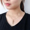 imageDtja Love Hug Pendant Necklace for Women Girls TwoToned Affectionate Couple Hug Valentines Day Necklaces Fashion Personalized Statement Jewelry Wedding Birthday Party Gifts for HerSilver Yellow