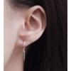 imageMinimalist Spike Dangle Drop Hoop Earrings for Women Girls 925 Sterling Silver Charms Hoops Cuff Cartilage Stud Tragus Helix Wrap Geometric Hypoallergenic Fashion Personalized PunkSilvery