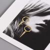 imageMinimalist Spike Dangle Drop Hoop Earrings for Women Girls 925 Sterling Silver Charms Hoops Cuff Cartilage Stud Tragus Helix Wrap Geometric Hypoallergenic Fashion Personalized PunkYellow
