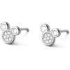 imageDainty CZ Mouse Stud Earrings for Teen Girls Women 925 Sterling Silver Cubic Zirconia Tiny Cute Mice Stud Tragus Post Pin Earrings Hypoallergenic Sensitive Ear Minimalist Jewelry GiftSilver