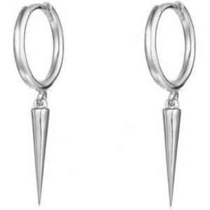 imageMinimalist Spike Dangle Drop Hoop Earrings for Women Girls 925 Sterling Silver Charms Hoops Cuff Cartilage Stud Tragus Helix Wrap Geometric Hypoallergenic Fashion Personalized PunkSilvery