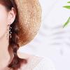 imageCZ Leaf Chandelier Dangle Studs Earrings for Women Girls S925 Sterling Silver Crystal Leaves Tassel Chain Drop Crawler Ball Bead Cuff Climber Diamond Post Charm Huggie Pierced Hypoallergenic Jewelry