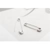 imageDtja Cute Sterling Silver Safety Pin Small Hoop Earrings for Women Teen Girls Cartilage Fashion Black Sleeper HoopsSilvery