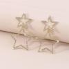 imageRhinestone Big Star Dangle Earrings for Women Girls Hypoallergenic Crystal Long Tassel Stars Charms Drop Dangling Stud Fashion Lightweight Festival Christmas Birthday Party Jewelry Dainty Gifts for Friends FansGoldTone