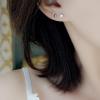 imageTiny Moon and Star Studs Earrings for Women S925 Sterling Silver Sensitive Ears Small Cute Cartilage Tragus Post Ear Huggie Hypoallergenic Asymmetric Jewelry Friend Gifts