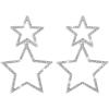 imageRhinestone Big Star Dangle Earrings for Women Girls Hypoallergenic Crystal Long Tassel Stars Charms Drop Dangling Stud Fashion Lightweight Festival Christmas Birthday Party Jewelry Dainty Gifts for Friends FansSilvery