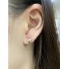 imageTiny Cute Pinecone Earrings for Women Girls S925 Sterling Silver 14K Gold Plated Cubic Zirconia Hypoallergenic Dainty Mini Small Studs Cartilage Forest Fruit Christmas Statement Jewelry Gifts for Daughter Niece