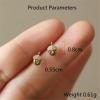 imageTiny Cute Pinecone Earrings for Women Girls S925 Sterling Silver 14K Gold Plated Cubic Zirconia Hypoallergenic Dainty Mini Small Studs Cartilage Forest Fruit Christmas Statement Jewelry Gifts for Daughter Niece