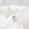 imageDtja Delicate Bell Flower Pendant Necklace 925 Sterling Silver for Women SilverToned Adjustable Lily of the Valley Floral Charm Choker Chain