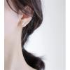 imageMinimalist Triangle CZ Stud Earrings for Women S925 Sterling Silver Tiny Small Cute Geometrical David Star Sparkling Cubic Zirconia Hypoallergenic Ear Studs Tragus Post Clear Crystal