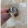 imageVintage Wide Band Ring for Women Girls Fashion Statement Silvery Finger Rings Comfort Fit Trendy Personazlied Punk Jewelry