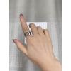 imageVintage Wide Band Ring for Women Girls Fashion Statement Silvery Finger Rings Comfort Fit Trendy Personazlied Punk Jewelry