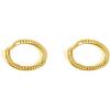 imageHuggie Small Hoop Earrings for Women Girls Sterling Silver Minimalist Cartilage Cuff Tragus Helix Huggie Endless Sleeper Hoops Hypoallergenic for Piercing Ear Faith Body Jewelry20g 12mm Yellow