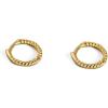 imageHuggie Small Hoop Earrings for Women Girls Sterling Silver Minimalist Cartilage Cuff Tragus Helix Huggie Endless Sleeper Hoops Hypoallergenic for Piercing Ear Faith Body Jewelry22g 8mm Yellow