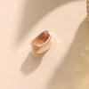 imageDainty Oblate Silk Scarf Ring Brooch for Women Minimalist Geometric Shawl Scarves Buckle Wrap Clasp Clip Rings Brooches Fashion Dress Accessories JewelryRose Gold
