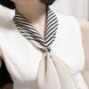 imageDainty Oblate Silk Scarf Ring Brooch for Women Minimalist Geometric Shawl Scarves Buckle Wrap Clasp Clip Rings Brooches Fashion Dress Accessories JewelrySilver
