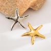 imageOcean Starfish Brooch Pin for Women Gold Plated Stainless Steel Fashion Sea Star Marine Style Brooches Lapel Pins Cute Dress Accessories Birthday Beachy Party Jewelry GiftSilver
