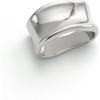 imageDainty Oblate Silk Scarf Ring Brooch for Women Minimalist Geometric Shawl Scarves Buckle Wrap Clasp Clip Rings Brooches Fashion Dress Accessories JewelrySilver