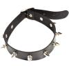 imageDtja Punk PU Leather Choker Necklace for Women Girls Men Black Adjustable Spike Cone Wide Collar Retro Gothic Halloween Hip Hop Jewelry Gift for Friend
