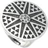 imageVintage Round Star Statement Ring for Women Girls Boho Expandable Adjustable Open Wrap Finger Rings Comfort Fit Bohemian Jewelry Silver Tone Size 78