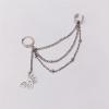 imageVintage Tassel Dangle Ear Cuff Crawler Climber Earring for Women Girls Stainless Steel Cartilage Small Hoop Wrap Vine Clip on Layered Chain Drop Fashion Lightweight Comfy Jewelry 1 Piece Butterfly