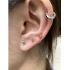 image18G Mini Spike Cone Cartilage Tragus Stud Earrings for Women Girls 925 Sterling Silver Hypoallergenic Sensitive Ear Geometric Triangle Tiny Small Studs 4mm Ball Screw Back Barbell Fashion Body Piercing Jewelry