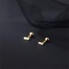 image18g Mini CZ Bar Earrings Sterling Silver for Women Girls 14K Gold Plated Minimalist Tiny Short Bars Barbell 3mm Ball Stud Tragus Post Screw Back Hypoallergenic Dainty Piercing Body Jewelry Nickel FreeYellow