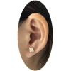 imageCZ Leaf Flower Stud Earrings 20g Cartilage Tragus for Women Girls Sterling Silver Crystal Diamond Cluster Piercing Ear Dainty Shiny Daisy Tiny Ball Screw Back Barbell Hypoallergenic Jewelry
