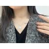 imageDtja Vintage Tulip Flower Pendant Necklace for Women Girls s925 Sterling Silver 18K Gold Plated Embossed Oval Link Chain Adjustable Christmas Valentine Birth Month Jewelry Gifts for MotherSilvery