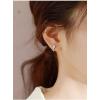 imageMini Princess Round Cut CZ Small Hoop Cartilage Earrings for Women Teen Girls S925 Sterling Silver Tiny Square Crystal Diamond Hypoallergenic Dainty Sleeper Hoops Jewelry Gifts for Petite Ear 7mm