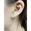 imageTwisted Cubic Zirconia Small Hoop Earrings for Women Girls 925 Sterling Silver Hypoallergenic Minimalist CZ Huggie Hoops Cartilage Fashion Geometrical Jewelry