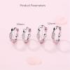 imageTwisted Cubic Zirconia Small Hoop Earrings for Women Girls 925 Sterling Silver Hypoallergenic Minimalist CZ Huggie Hoops Cartilage Fashion Geometrical Jewelry