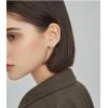 imageTwisted Cubic Zirconia Small Hoop Earrings for Women Girls 925 Sterling Silver Hypoallergenic Minimalist CZ Huggie Hoops Cartilage Fashion Geometrical Jewelry