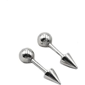 image18G Mini Spike Cone Cartilage Tragus Stud Earrings for Women Girls 925 Sterling Silver Hypoallergenic Sensitive Ear Geometric Triangle Tiny Small Studs 4mm Ball Screw Back Barbell Fashion Body Piercing Jewelry