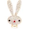 imageTwinkle Rhinestone Rabbit Animal Brooch Pin for Women Girls Teens Pave Crystal Bowknot Bunny Pet Brooches Lapel Pins Cute Dress Accessories Birthday Easter Holiday Jewelry Gift for Daughter Friend