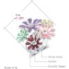 imageColorful Daisy Flower Statement Ring for Women Girls Vintage Expandable Adjustable CZ Wedding Finger Rings Comfort Fit Elegant Birthday Holiday Party Jewelry